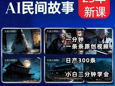 2025AI原创漫画教程--民间恐怖故事，一键生成 零基础视频制作教程